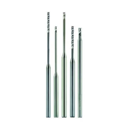 Morse Single End Mill, Center Cutting Miniature, Series 5916, 0062 Cutter Dia, 3 Overall Length, 0093 46113